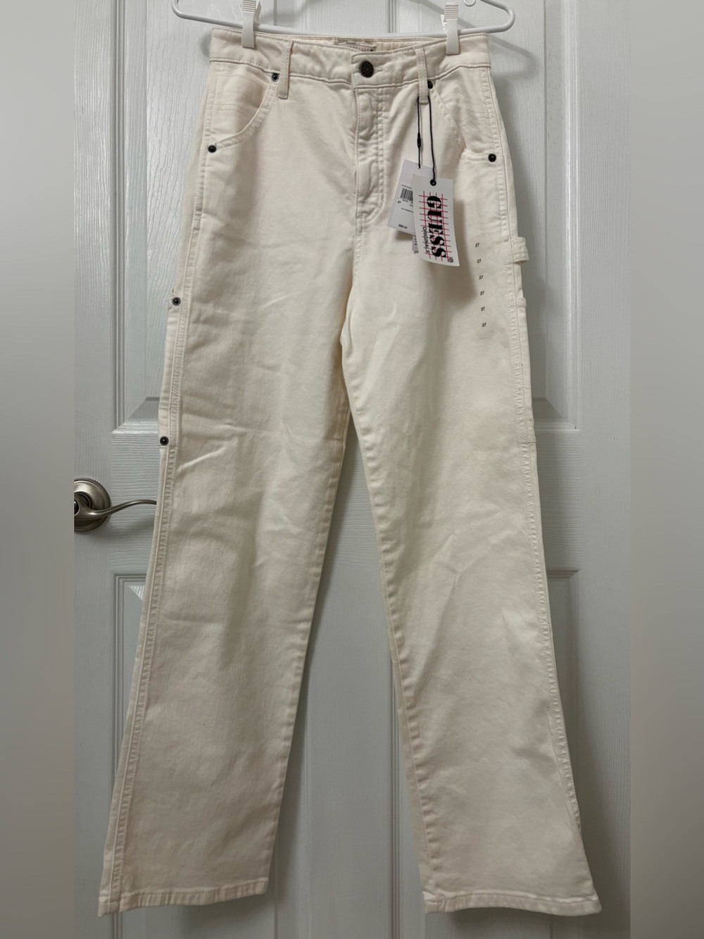 Guess Originals-Off White-Carpenter Pants-Size 27-NWT & Stickers